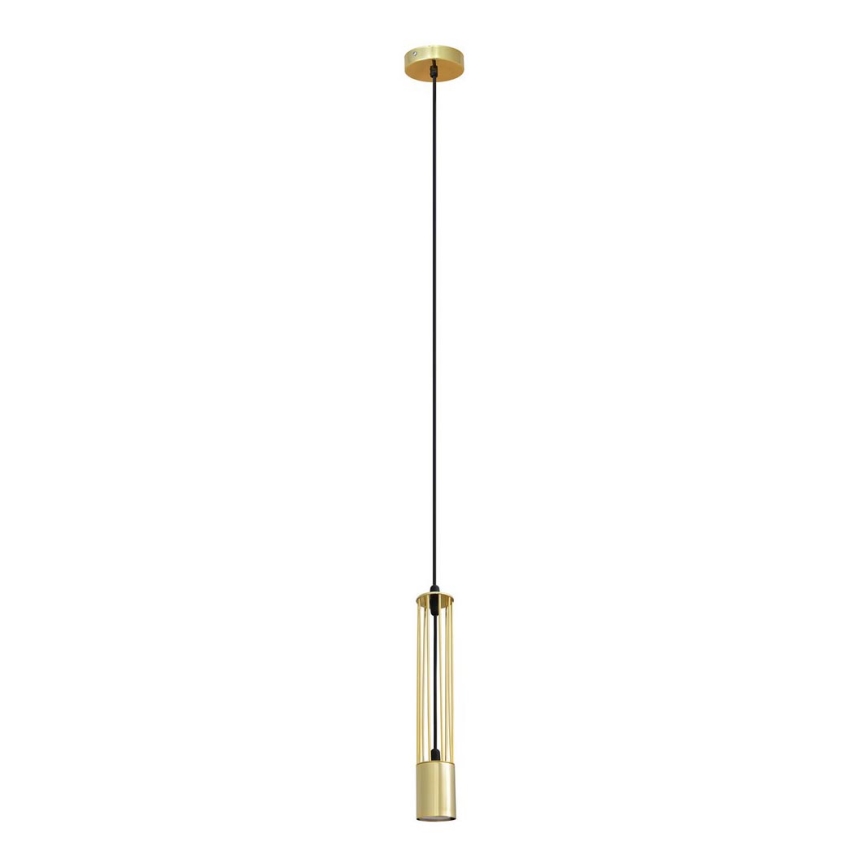 LED Lestenec na vrvici BARS 1xGU10/4,8W/230V gold