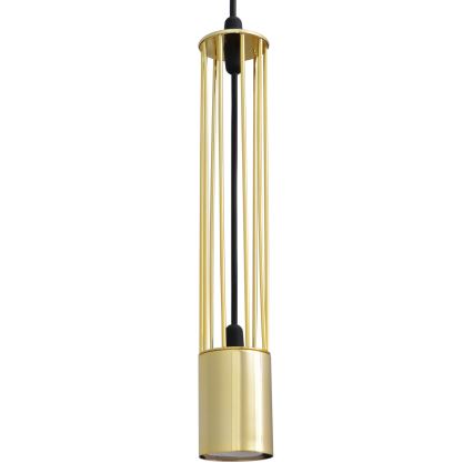 LED Lestenec na vrvici BARS 1xGU10/4,8W/230V gold