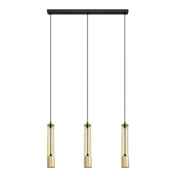 LED Lestenec na vrvici BARS 3xGU10/4,8W/230V zlato