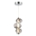 LED Lestenec na vrvici BOLLA LED/12W/230V pr. 16 cm dimna