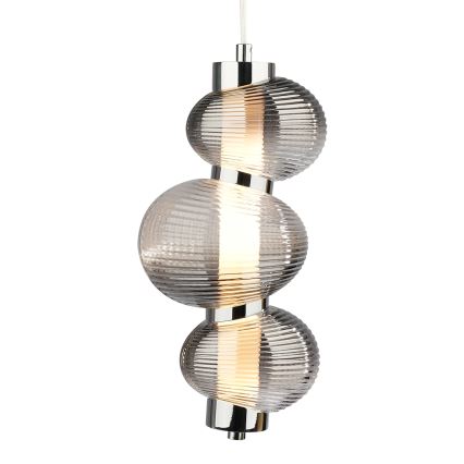 LED Lestenec na vrvici BOLLA LED/12W/230V pr. 16 cm dimna