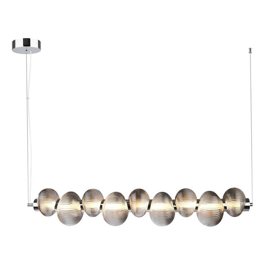 LED Lestenec na vrvici BOLLA LED/32W/230V sijajni krom/dimna