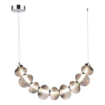LED Lestenec na vrvici BOLLA LED/36W/230V sijajni krom/dimna
