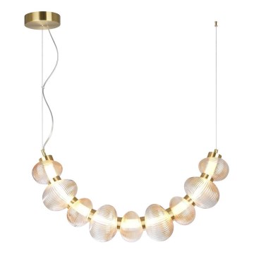 LED Lestenec na vrvici BOLLA LED/36W/230V zlata/dimna