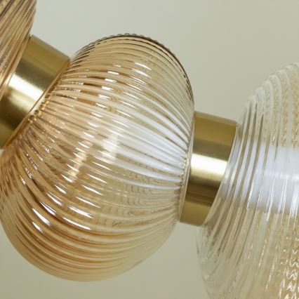 LED Lestenec na vrvici BOLLA LED/36W/230V zlata/dimna