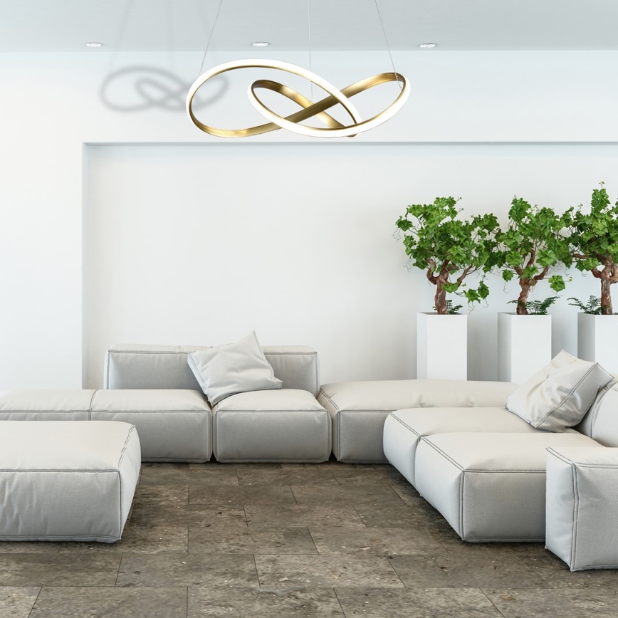 LED Lestenec na vrvici CAPPIO LED/36W/230V zlat
