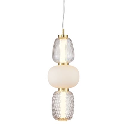 LED Lestenec na vrvici CARO LED/28W/230V zlata
