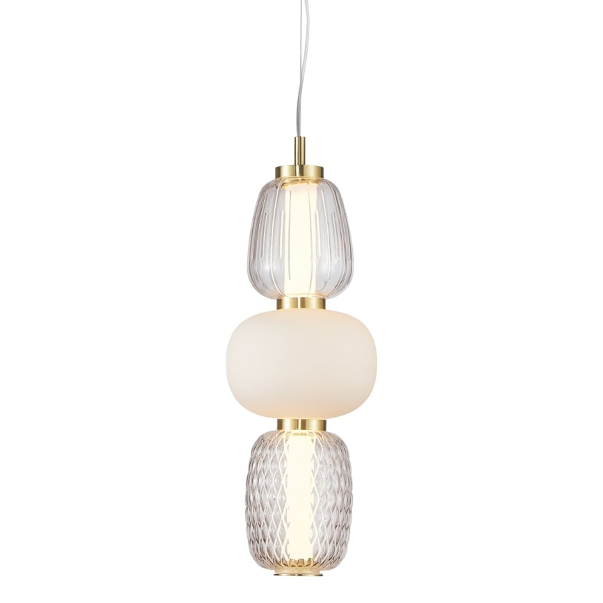 LED Lestenec na vrvici CARO LED/28W/230V zlata