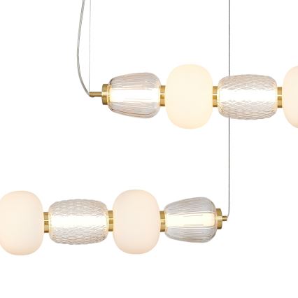 LED Lestenec na vrvici CARO LED/42W/230V zlata