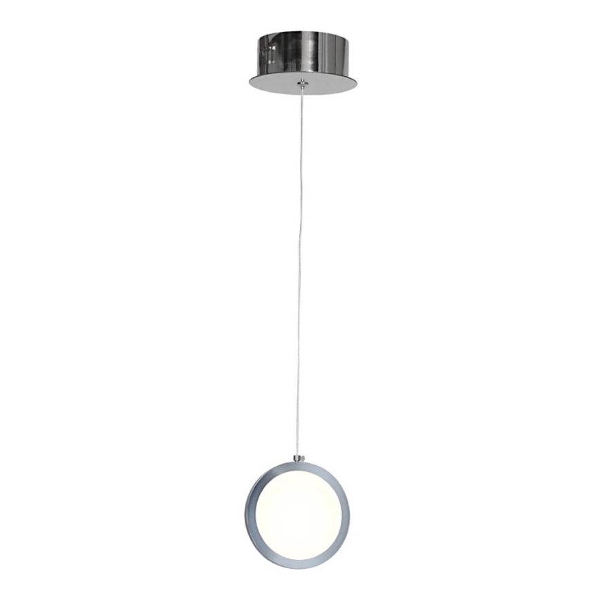 LED Lestenec na vrvici CIRCOLO LED/7W/230V sijajni krom