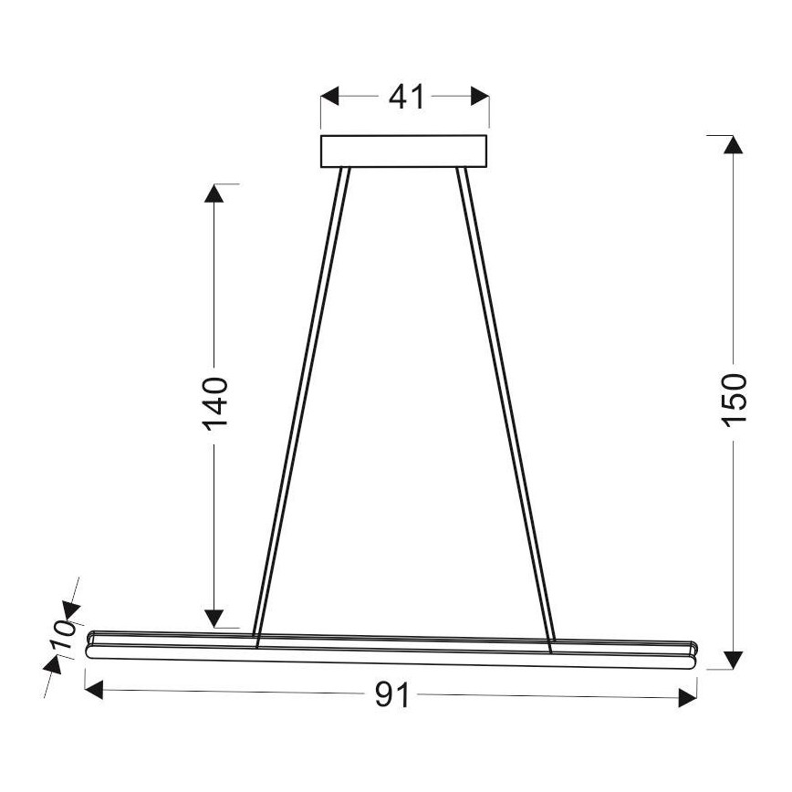 LED Lestenec na vrvici COCONUT LED/28W/230V