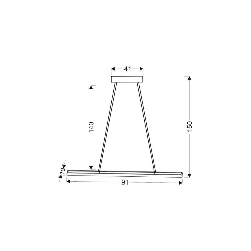 LED Lestenec na vrvici COCONUT LED/28W/230V