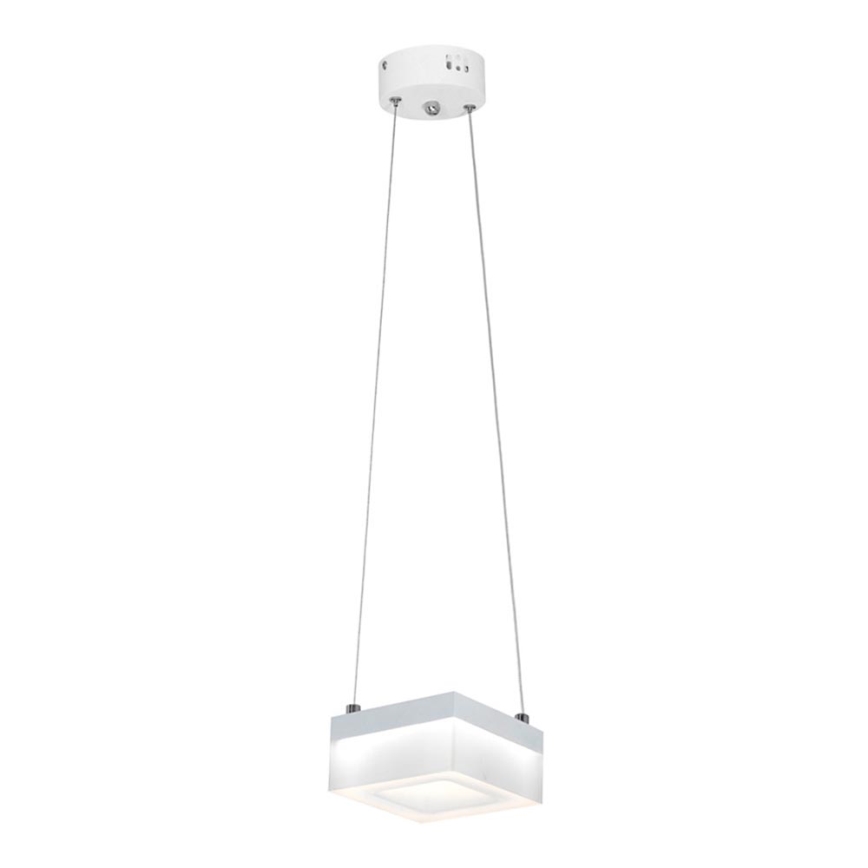 LED Lestenec na vrvici CUBO LED/12W/230V kvadrat