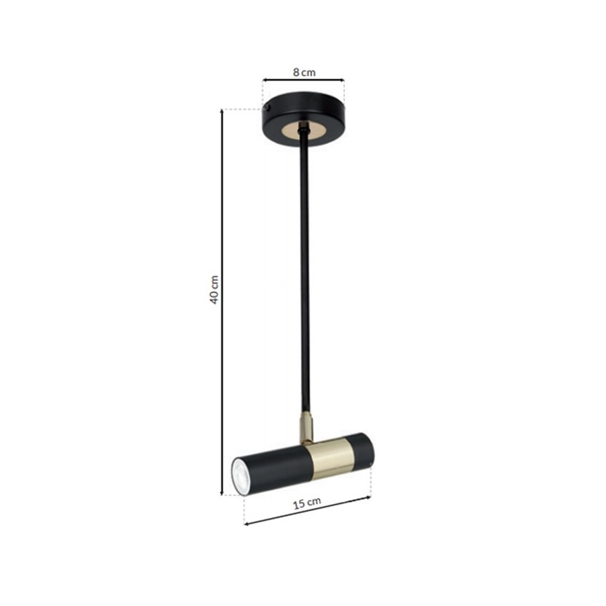 LED Lestenec na vrvici DALLAS 1xGU10/3W/230V