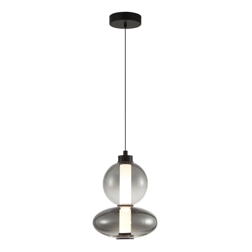 LED Lestenec na vrvici DAPHNE LED/12W/230V siva
