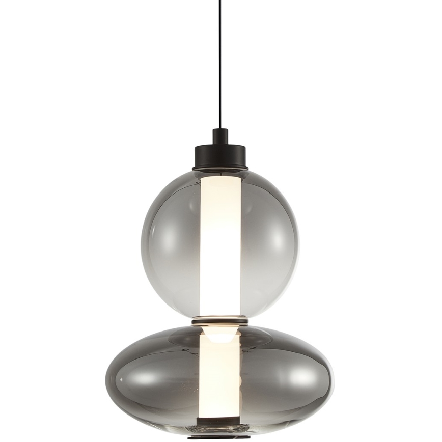 LED Lestenec na vrvici DAPHNE LED/12W/230V siva