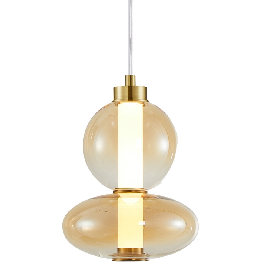 LED Lestenec na vrvici DAPHNE LED/12W/230V zlata