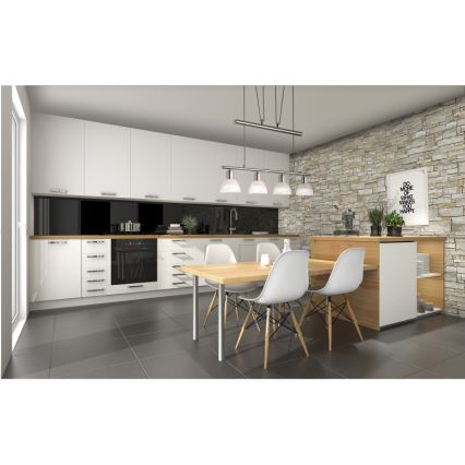 LED Lestenec na vrvici DAYTONA 4xE14/5W/230V 3000K sijajni krom