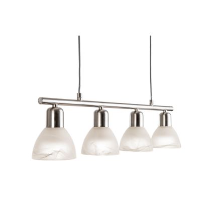 LED Lestenec na vrvici DAYTONA 4xE14/5W/230V 3000K sijajni krom