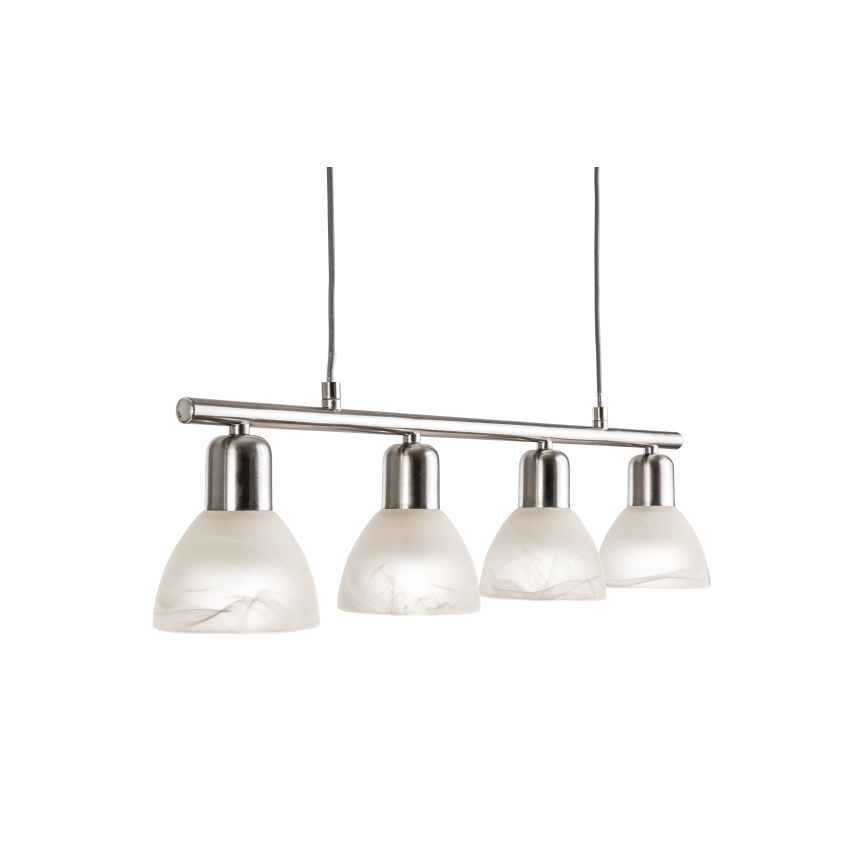 LED Lestenec na vrvici DAYTONA 4xE14/5W/230V 3000K sijajni krom