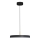 LED Lestenec na vrvici DISC LED/38W/230V pr. 45 cm črna