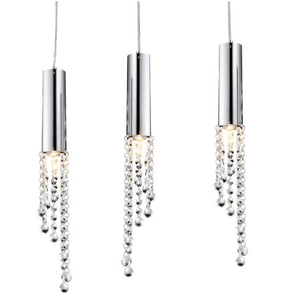 LED Lestenec na vrvici DUERO 3xLED/3W/230V