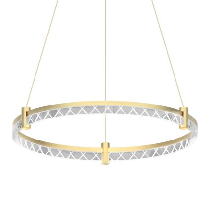 LED Lestenec na vrvici ELEGANCE LED/36W/230V pr. 60 cm zlata