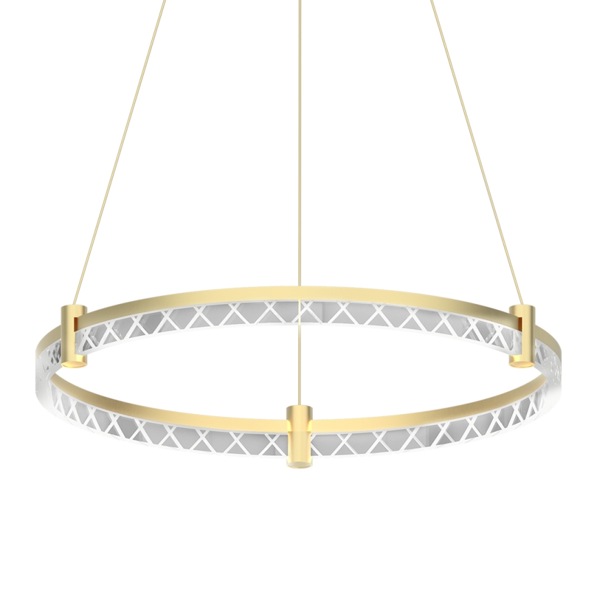 LED Lestenec na vrvici ELEGANCE LED/36W/230V pr. 60 cm zlata