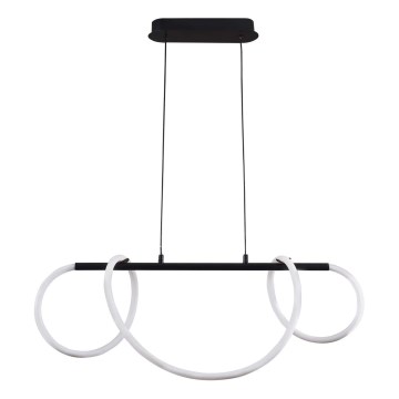 LED Lestenec na vrvici EMMA LED/38W/230V črna