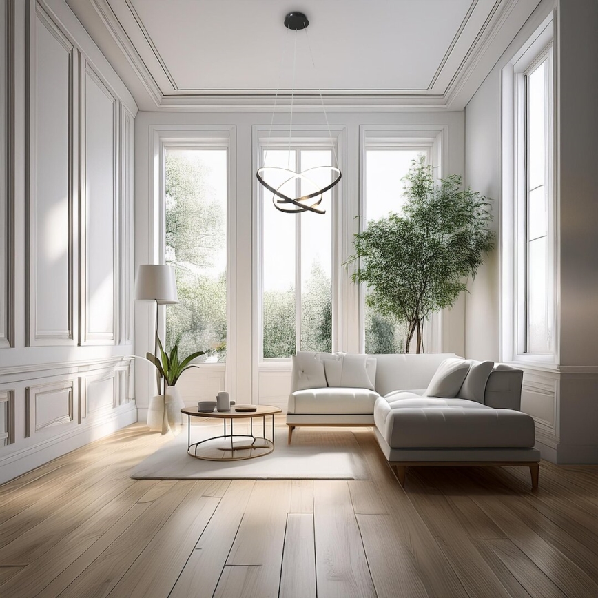LED Lestenec na vrvici EMPOLI LED/55W/230V črna