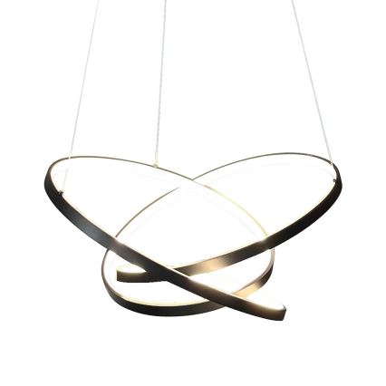 LED Lestenec na vrvici EMPOLI LED/55W/230V črna