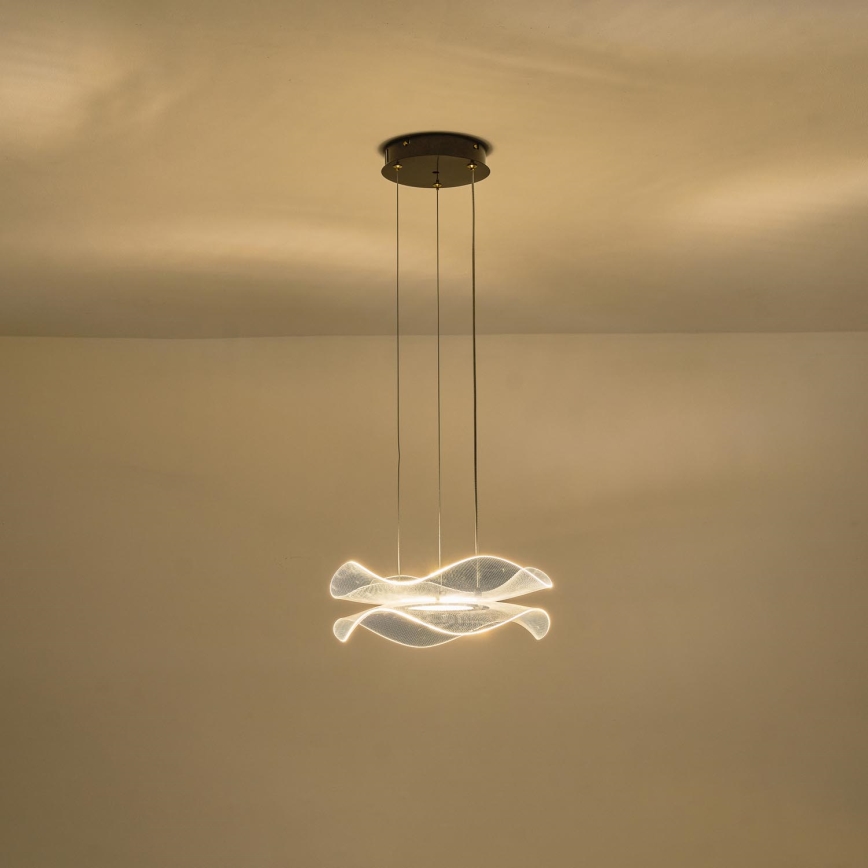 LED Lestenec na vrvici FIRENZE LED/34W/230V 3000K pr. 34 cm