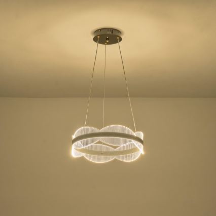 LED Lestenec na vrvici FIRENZE LED/48W/230V 3000K pr. 40 cm