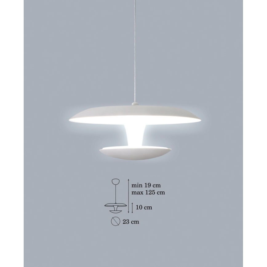 LED Lestenec na vrvici FLY LED 1xLED/15W/230V