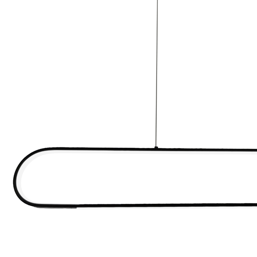 LED Lestenec na vrvici FRAME LED/42W/230V črna