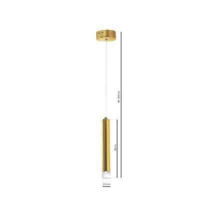 LED Lestenec na vrvici GOLDIE 1xLED/5W/230V zlat