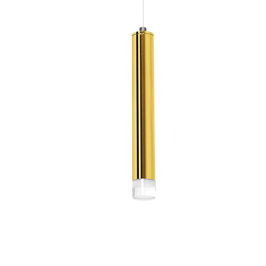 LED Lestenec na vrvici GOLDIE 5xLED/25W/230V zlat