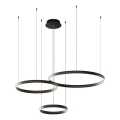 LED Lestenec na vrvici GRAVITY LED/108W/230V črna