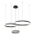 LED Lestenec na vrvici GRAVITY LED/108W/230V črna
