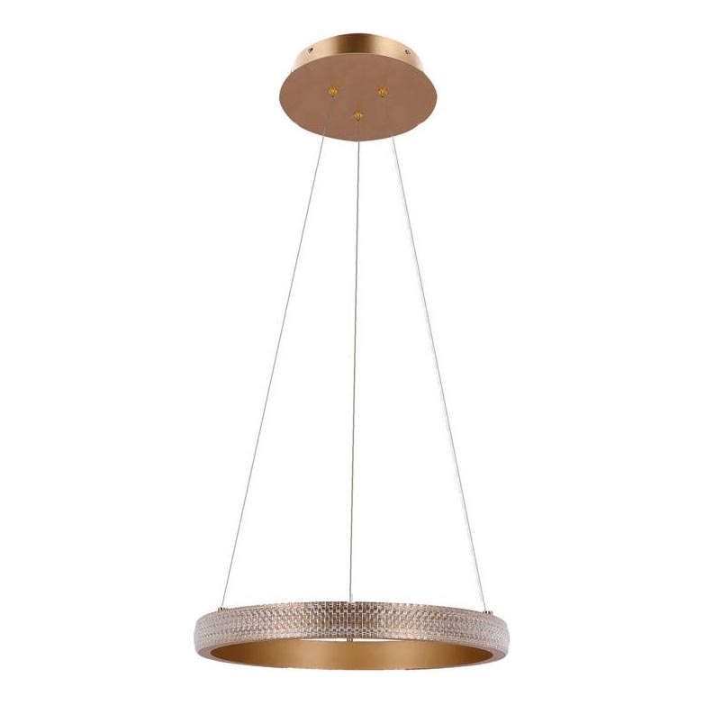 LED Lestenec na vrvici HASHIM LED/22W/230V pr. 40 cm baker