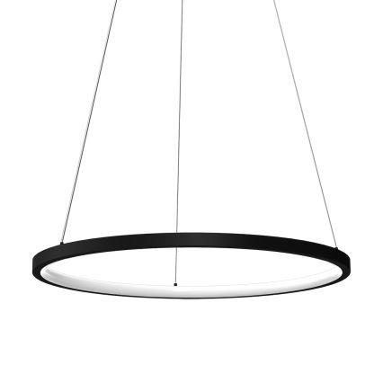 LED Lestenec na vrvici HOOP LED/27W/230V pr. 50 cm 4000K črna