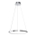 LED Lestenec na vrvici HOOP LED/27W/230V pr. 50 cm 4000K sijajni krom