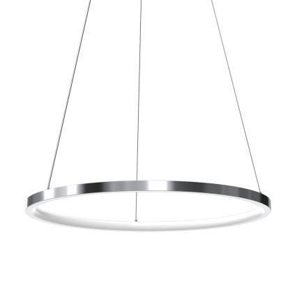 LED Lestenec na vrvici HOOP LED/27W/230V pr. 50 cm 4000K sijajni krom