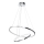 LED Lestenec na vrvici HOOP LED/51W/230V pr. 60 cm 4000K sijajni krom