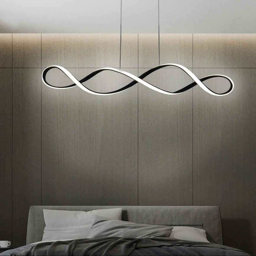 LED Lestenec na vrvici INFINITO LED/34W/230V črna