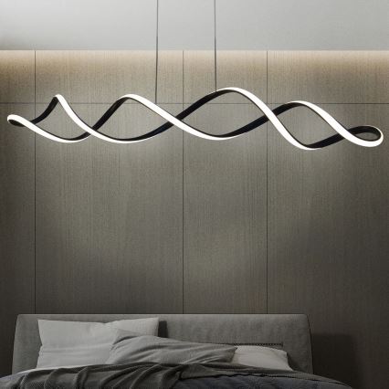 LED Lestenec na vrvici INFINITO LED/43W/230V črna
