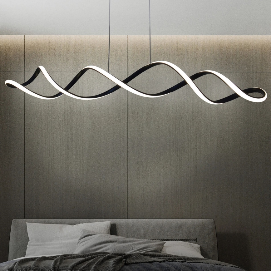 LED Lestenec na vrvici INFINITO LED/43W/230V črna