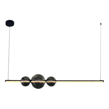 LED Lestenec na vrvici KUGEL LED/30W/230V črna
