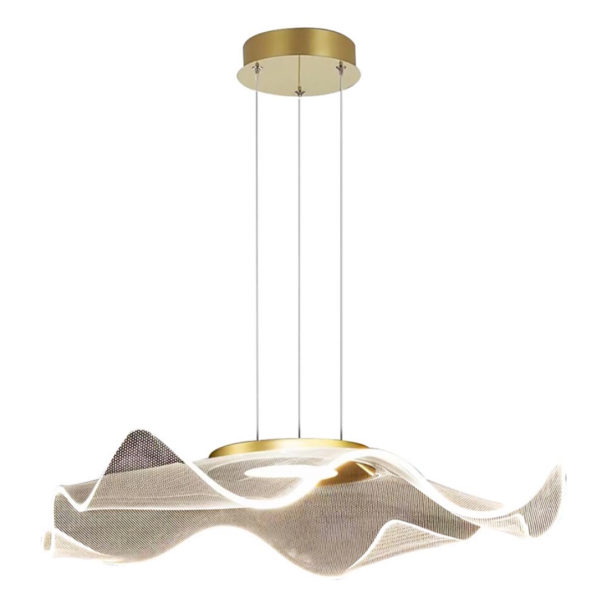 LED Lestenec na vrvici LARGO LED/16W/230V zlata