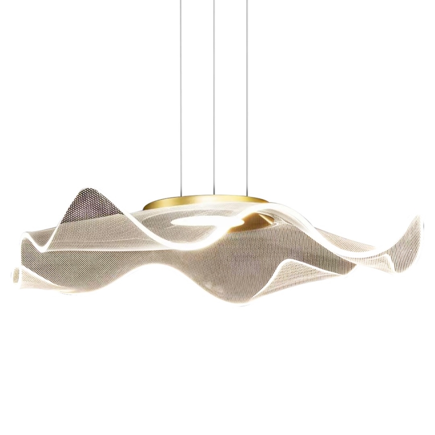 LED Lestenec na vrvici LARGO LED/16W/230V zlata